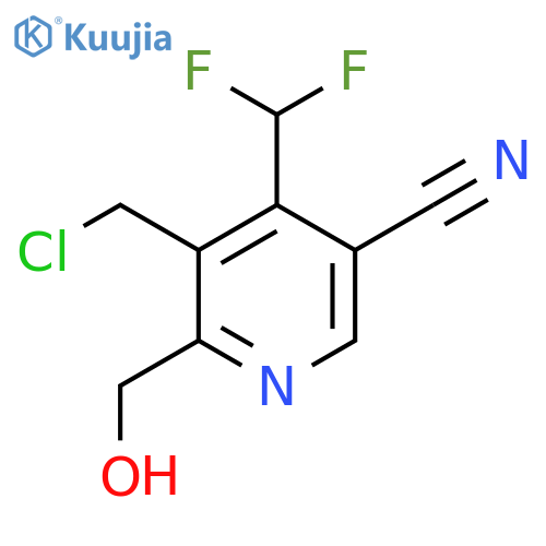 3-(Chloromethyl)-5-cyano-4-(difluoromethyl)pyridine-2-methanol structure