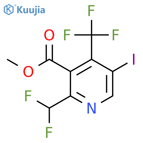 Methyl 2-(difluoromethyl)-5-iodo-4-(trifluoromethyl)pyridine-3-carboxylate structure