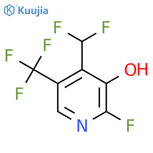 4-(Difluoromethyl)-2-fluoro-3-hydroxy-5-(trifluoromethyl)pyridine structure