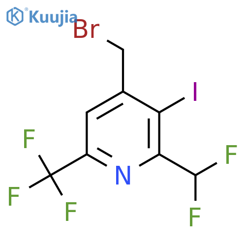 4-(Bromomethyl)-2-(difluoromethyl)-3-iodo-6-(trifluoromethyl)pyridine structure