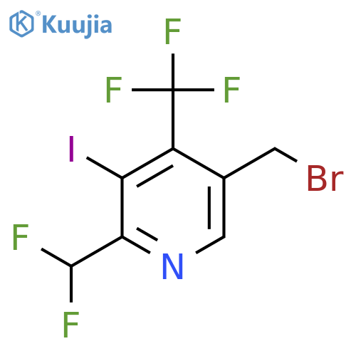 5-(Bromomethyl)-2-(difluoromethyl)-3-iodo-4-(trifluoromethyl)pyridine structure