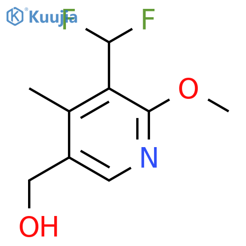 3-(Difluoromethyl)-2-methoxy-4-methylpyridine-5-methanol structure
