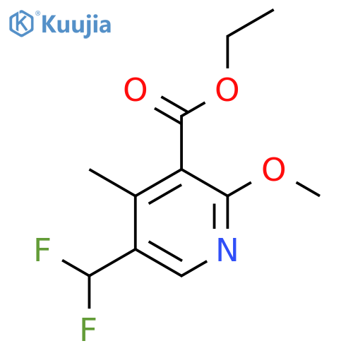 Ethyl 5-(difluoromethyl)-2-methoxy-4-methylpyridine-3-carboxylate structure