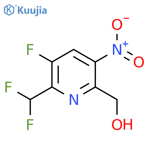 2-(Difluoromethyl)-3-fluoro-5-nitropyridine-6-methanol structure