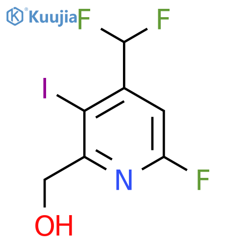 4-(Difluoromethyl)-6-fluoro-3-iodopyridine-2-methanol structure