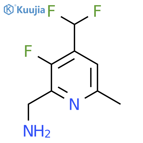 2-(Aminomethyl)-4-(difluoromethyl)-3-fluoro-6-methylpyridine structure