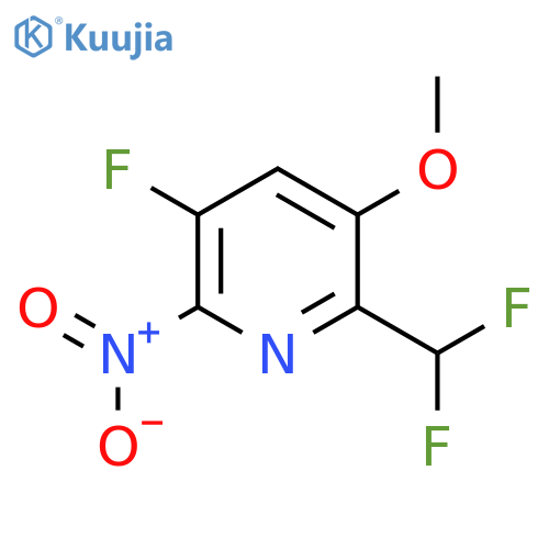 2-(Difluoromethyl)-5-fluoro-3-methoxy-6-nitropyridine structure