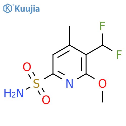 3-(Difluoromethyl)-2-methoxy-4-methylpyridine-6-sulfonamide structure