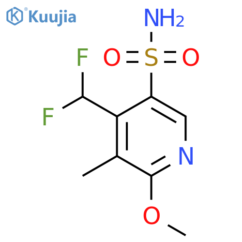 4-(Difluoromethyl)-2-methoxy-3-methylpyridine-5-sulfonamide structure