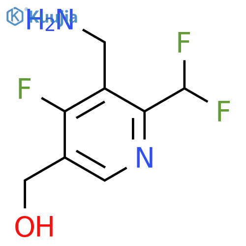 3-(Aminomethyl)-2-(difluoromethyl)-4-fluoropyridine-5-methanol structure