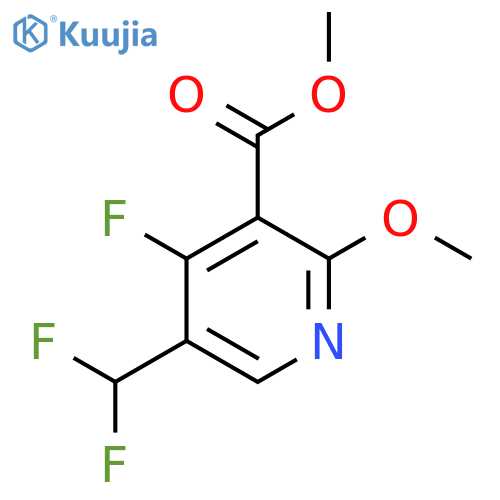 Methyl 5-(difluoromethyl)-4-fluoro-2-methoxypyridine-3-carboxylate structure