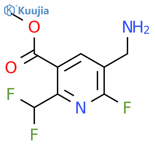 Methyl 3-(aminomethyl)-6-(difluoromethyl)-2-fluoropyridine-5-carboxylate structure