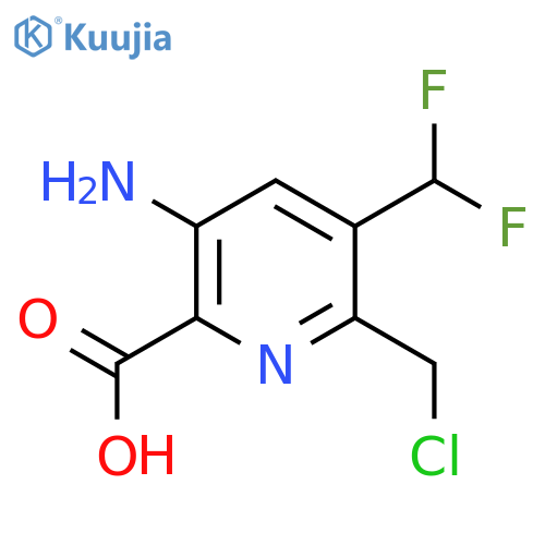 5-Amino-2-(chloromethyl)-3-(difluoromethyl)pyridine-6-carboxylic acid structure