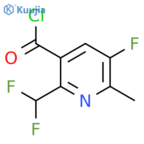 2-(Difluoromethyl)-5-fluoro-6-methylpyridine-3-carbonyl chloride structure