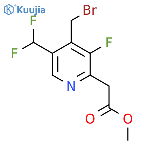 Methyl 4-(bromomethyl)-5-(difluoromethyl)-3-fluoropyridine-2-acetate structure