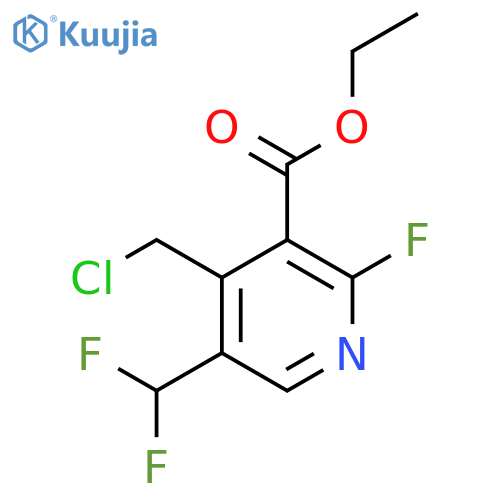Ethyl 4-(chloromethyl)-5-(difluoromethyl)-2-fluoropyridine-3-carboxylate structure