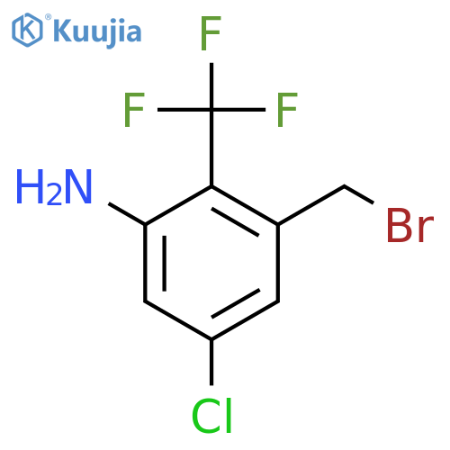 3-Amino-5-chloro-2-(trifluoromethyl)benzyl bromide structure