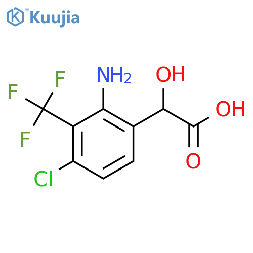 2-Amino-4-chloro-3-(trifluoromethyl)mandelic acid structure