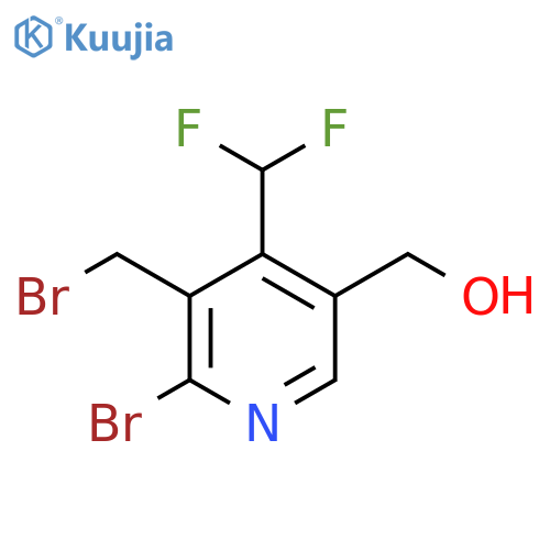 2-Bromo-3-(bromomethyl)-4-(difluoromethyl)pyridine-5-methanol structure