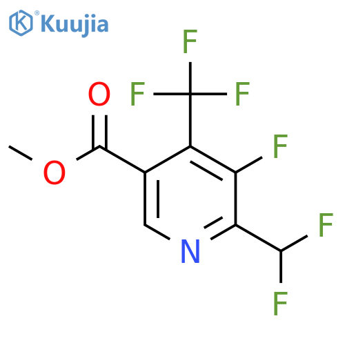 Methyl 2-(difluoromethyl)-3-fluoro-4-(trifluoromethyl)pyridine-5-carboxylate structure
