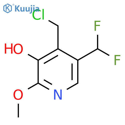 4-(Chloromethyl)-5-(difluoromethyl)-3-hydroxy-2-methoxypyridine structure
