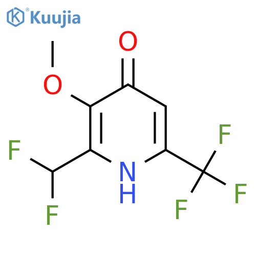 2-(Difluoromethyl)-4-hydroxy-3-methoxy-6-(trifluoromethyl)pyridine structure