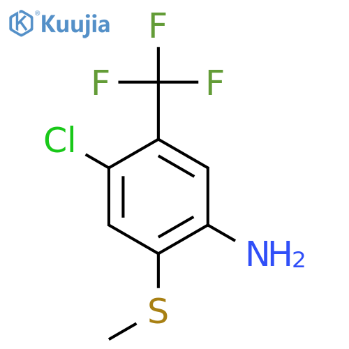 4-Chloro-2-(methylthio)-5-(trifluoromethyl)aniline structure