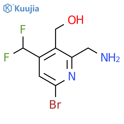 2-(Aminomethyl)-6-bromo-4-(difluoromethyl)pyridine-3-methanol structure