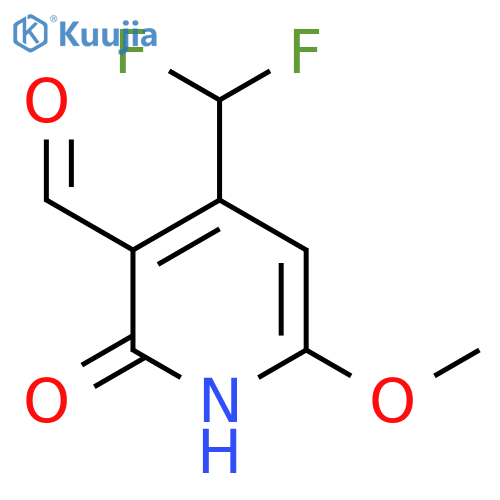 4-(Difluoromethyl)-2-hydroxy-6-methoxypyridine-3-carboxaldehyde structure