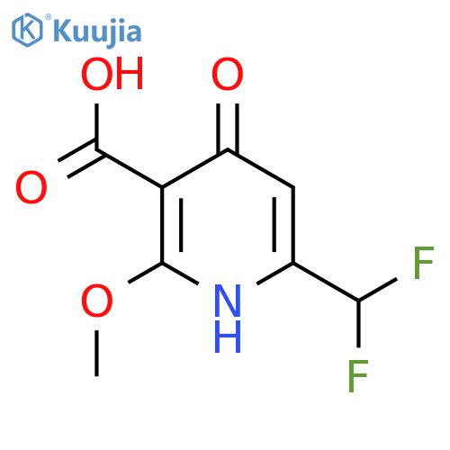6-(Difluoromethyl)-4-hydroxy-2-methoxypyridine-3-carboxylic acid structure