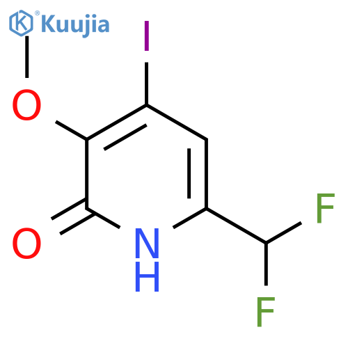 6-(Difluoromethyl)-2-hydroxy-4-iodo-3-methoxypyridine structure