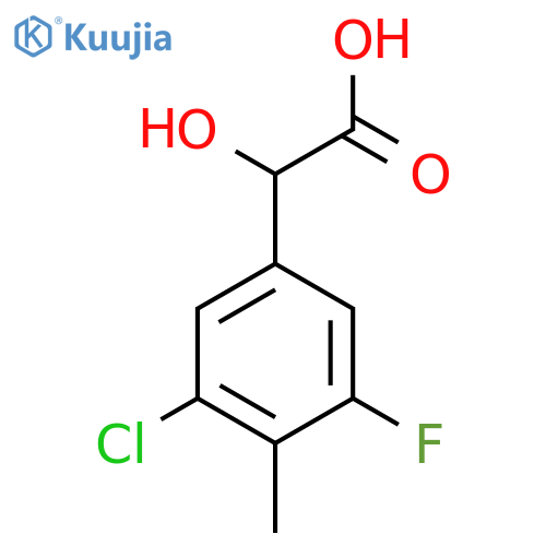 3-Chloro-5-fluoro-4-methylmandelic acid structure