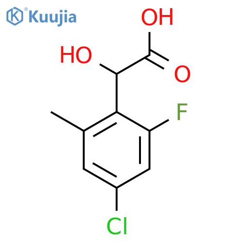 4-Chloro-2-fluoro-6-methylmandelic acid structure