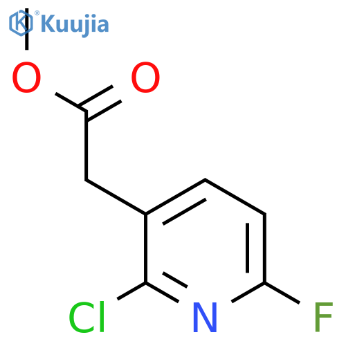 Methyl 2-chloro-6-fluoropyridine-3-acetate structure