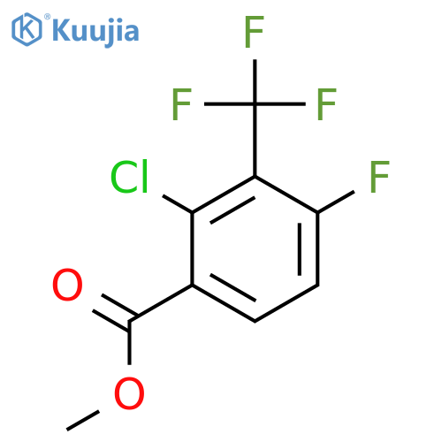 Methyl 2-chloro-4-fluoro-3-(trifluoromethyl)benzoate structure