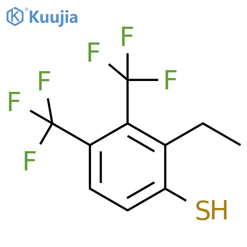 3,4-Bis(trifluoromethyl)-2-(ethyl)thiophenol structure