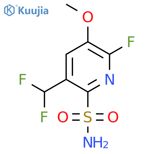 5-(Difluoromethyl)-2-fluoro-3-methoxypyridine-6-sulfonamide structure