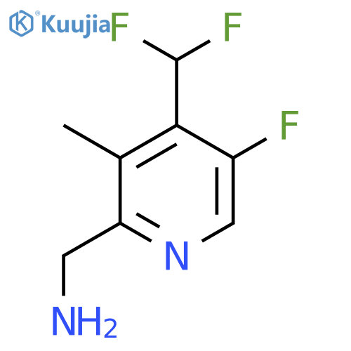 2-(Aminomethyl)-4-(difluoromethyl)-5-fluoro-3-methylpyridine structure