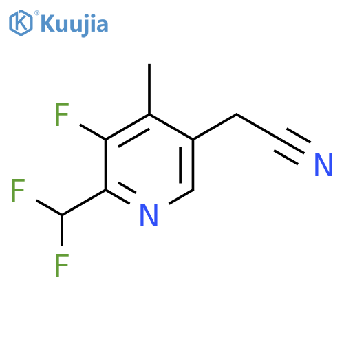 2-(Difluoromethyl)-3-fluoro-4-methylpyridine-5-acetonitrile structure