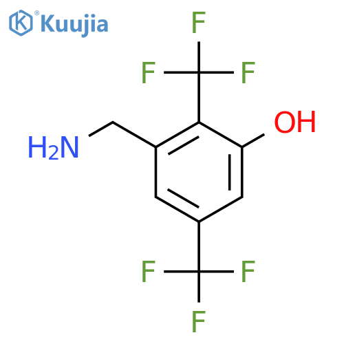 2,5-Bis(trifluoromethyl)-3-hydroxybenzylamine structure