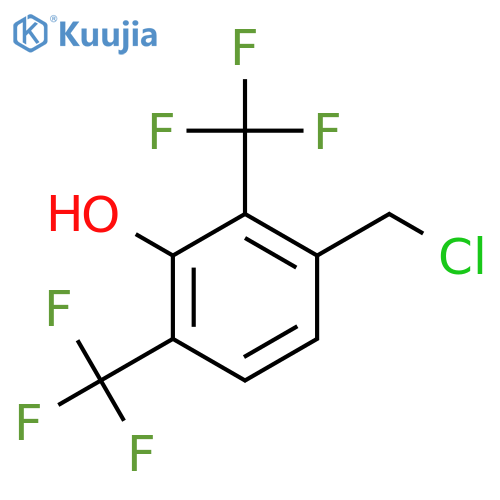 2,4-Bis(trifluoromethyl)-3-hydroxybenzyl chloride structure