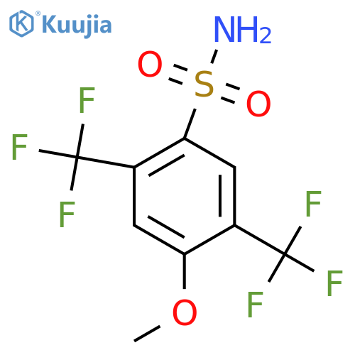 2,5-Bis(trifluoromethyl)-4-methoxybenzenesulfonamide structure