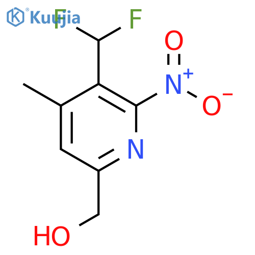 3-(Difluoromethyl)-4-methyl-2-nitropyridine-6-methanol structure