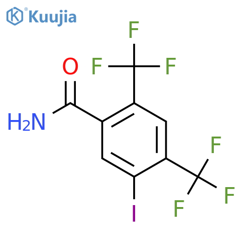 2,4-Bis(trifluoromethyl)-5-iodobenzamide structure