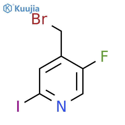4-Bromomethyl-5-fluoro-2-iodopyridine structure
