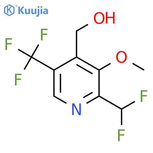 2-(Difluoromethyl)-3-methoxy-5-(trifluoromethyl)pyridine-4-methanol structure