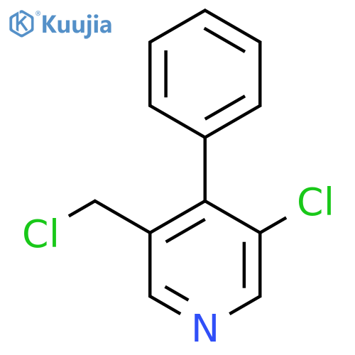 3-Chloro-5-chloromethyl-4-phenylpyridine structure