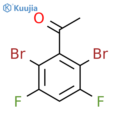 2',6'-Dibromo-3',5'-difluoroacetophenone structure