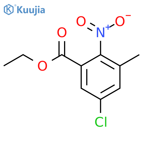 Ethyl 5-chloro-3-methyl-2-nitrobenzoate structure