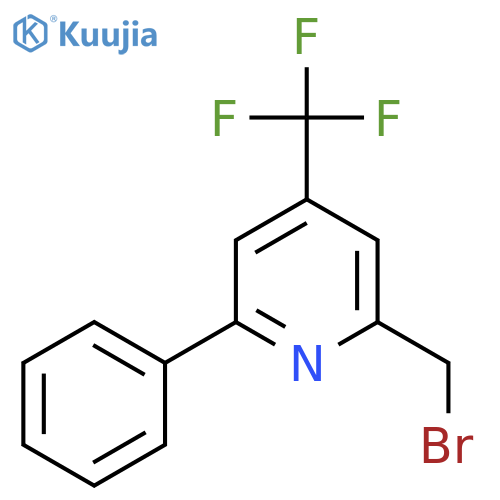 2-Bromomethyl-6-phenyl-4-(trifluoromethyl)pyridine structure
